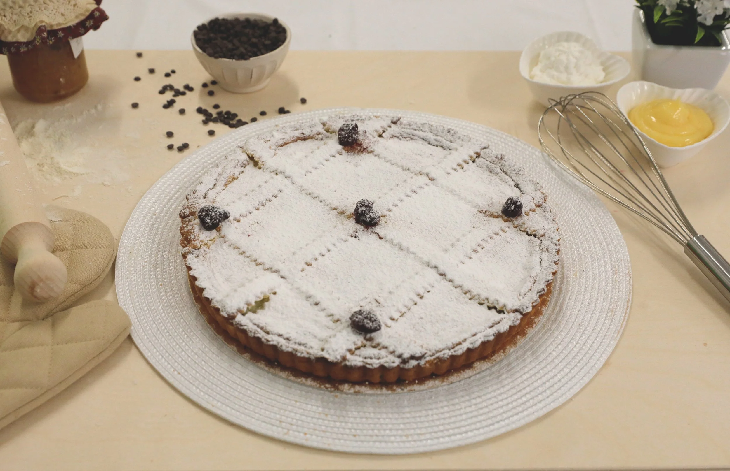 Torta Ricotta e Visciole