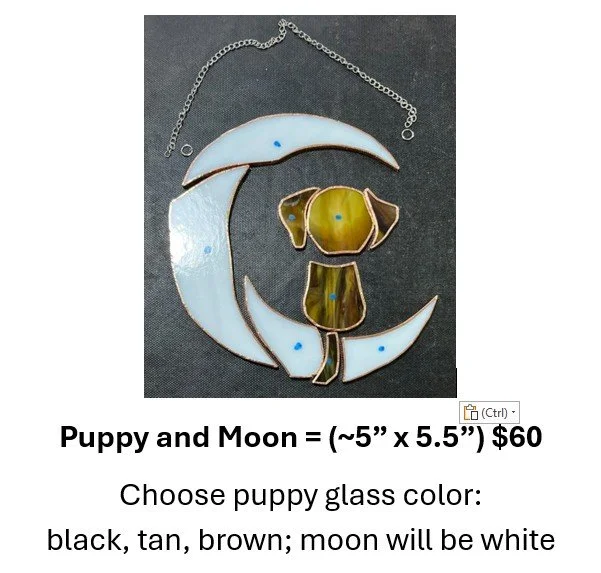 Puppy with Moon