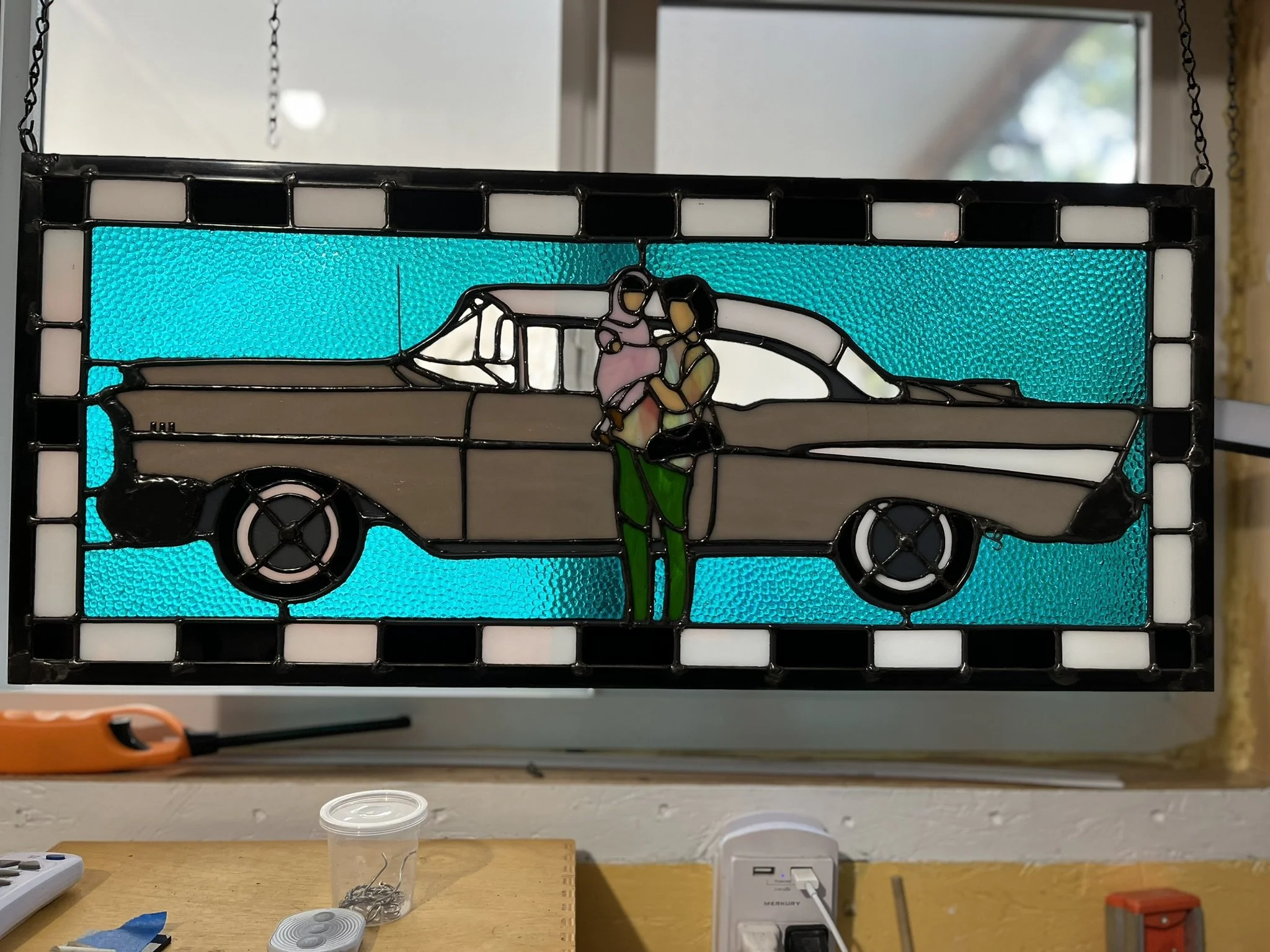 57 Chevy mom holding me 1962