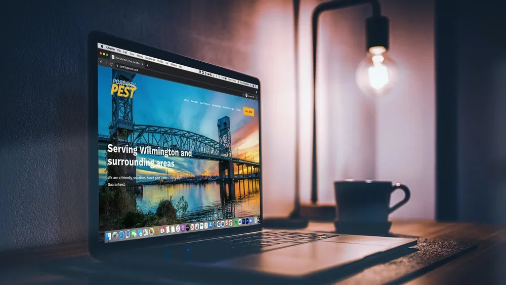 Website design for Port City Pest in Wilmington, NC.