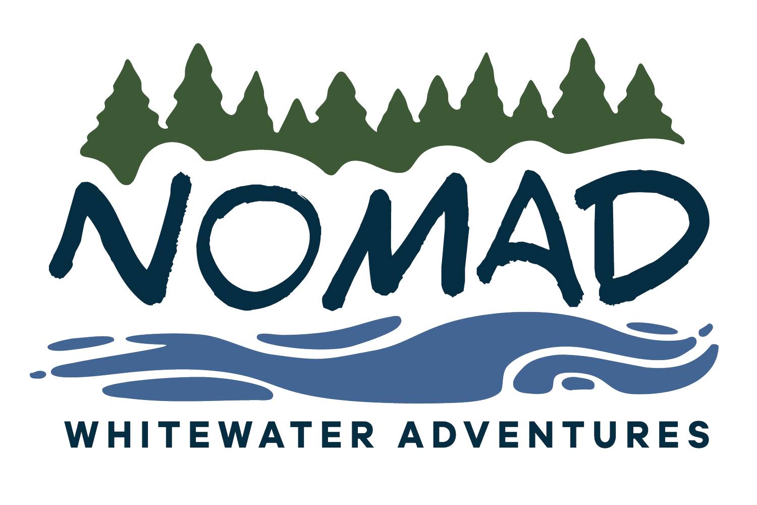 Logo for NOMAD Whitewater Adventures in Idaho.