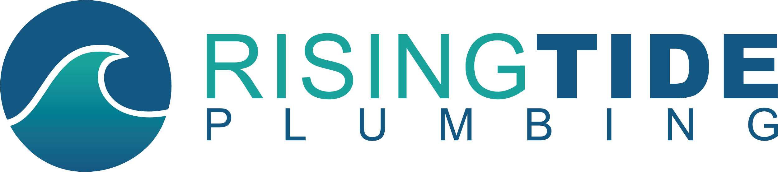 Logo for Rising Tide Plumbing.