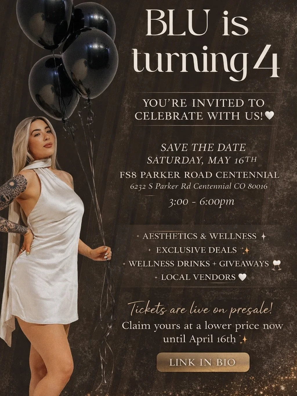 BLU is turning 4 🤍✨ and you&rsquo;re invited to celebrate with the Beauties at BLU!

This is our Client Appreciation Event &mdash; a night dedicated to YOU and the community that has made BLU what it is today.

Join us for an elevated experience fil