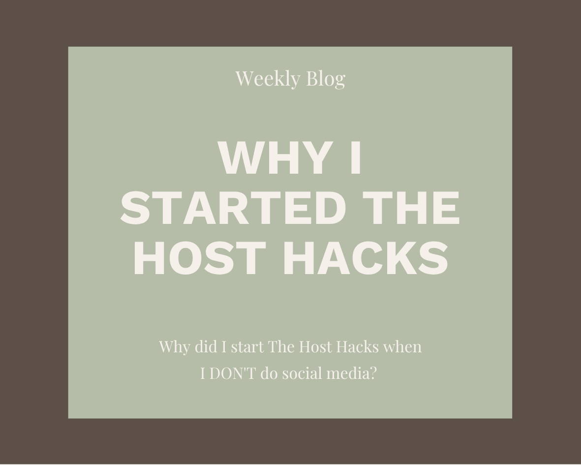 Why I Started The Host Hacks