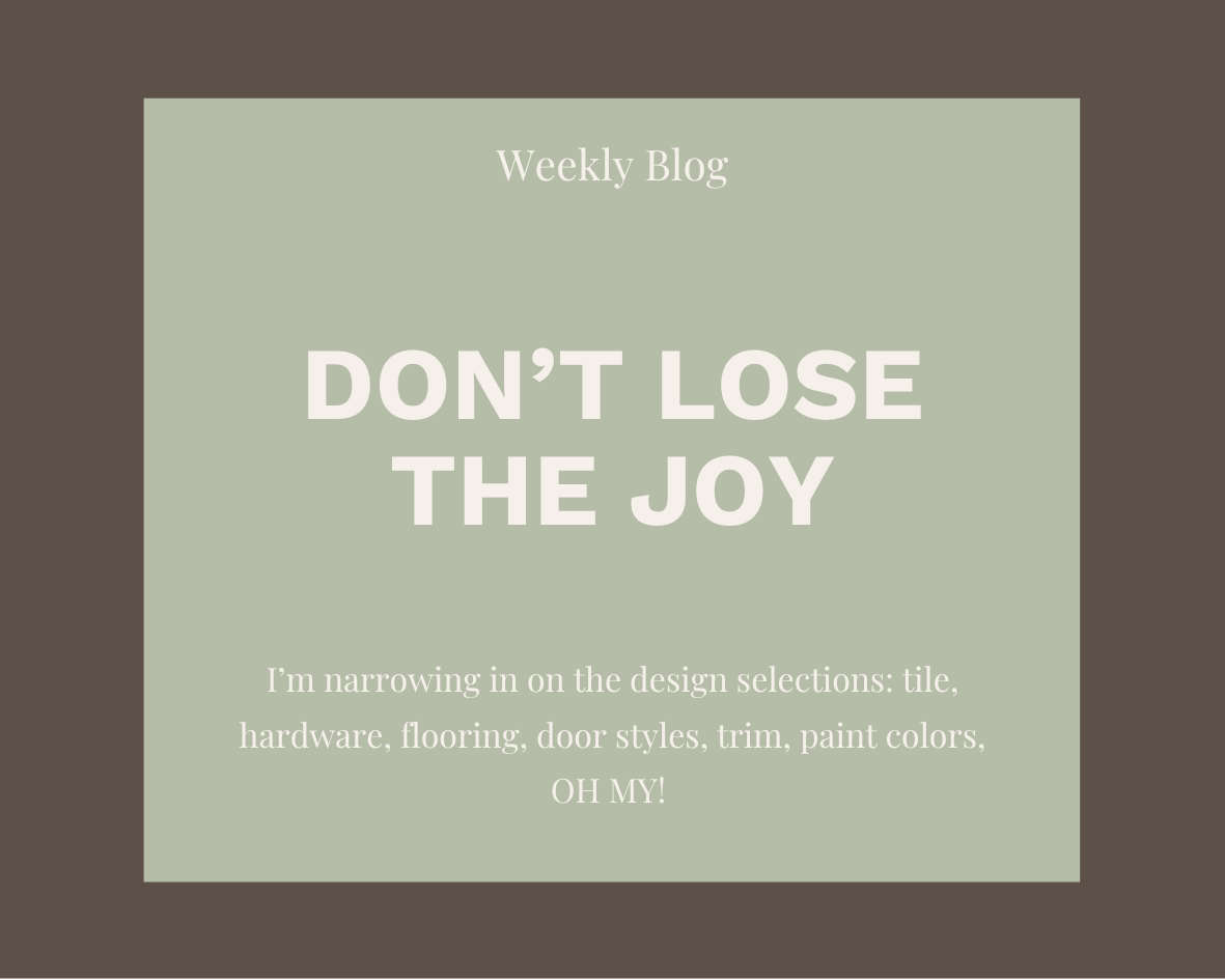 Don't Lose the Joy
