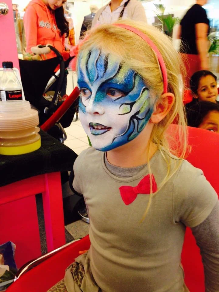 Grimage futuriste enfant, maquilleuse Brabant Wallon