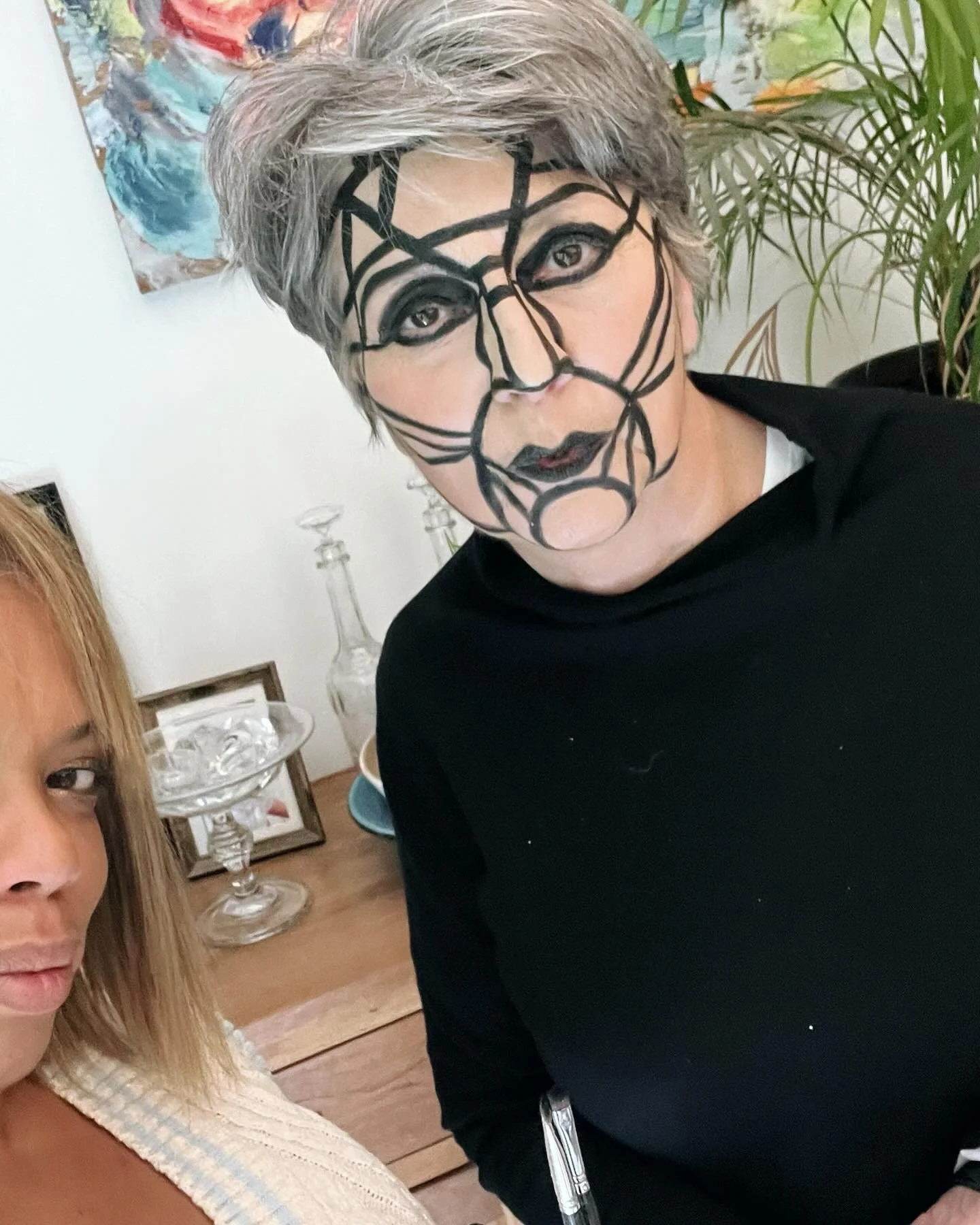 Makeup du jour 🤖 artistique comme les aimes 🤩 #makeupartists #futur #aqua #kryolanmakeup #fdt #enjoy #party #natamakeup888