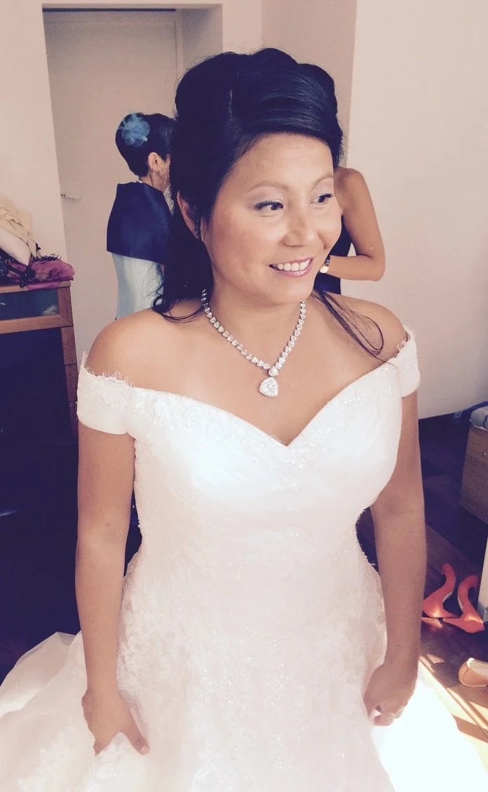 Essai maquillage mariage à domicile : mise en beauté personnalisée et longue tenue.