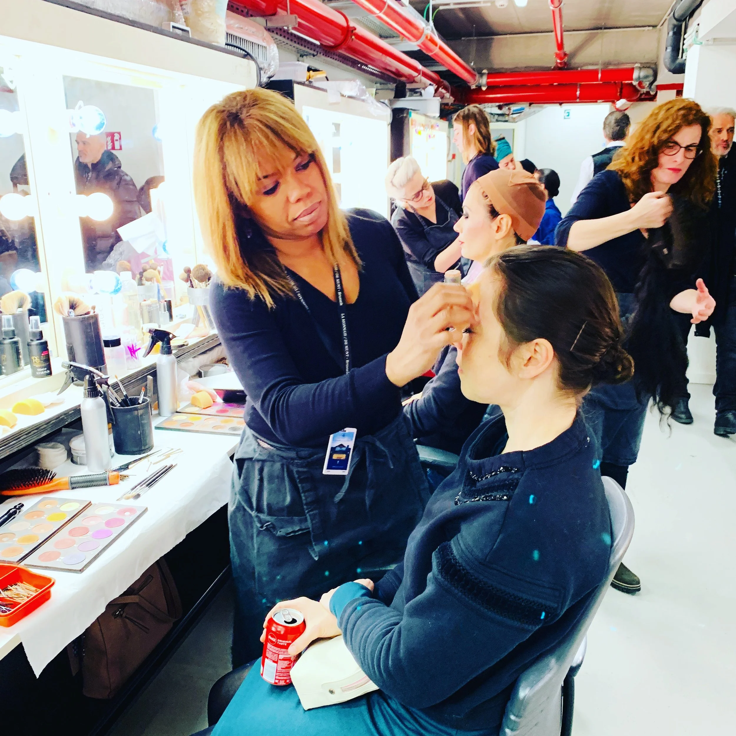 Maquillage théâtre de La Monnaie opéra Bruxelles