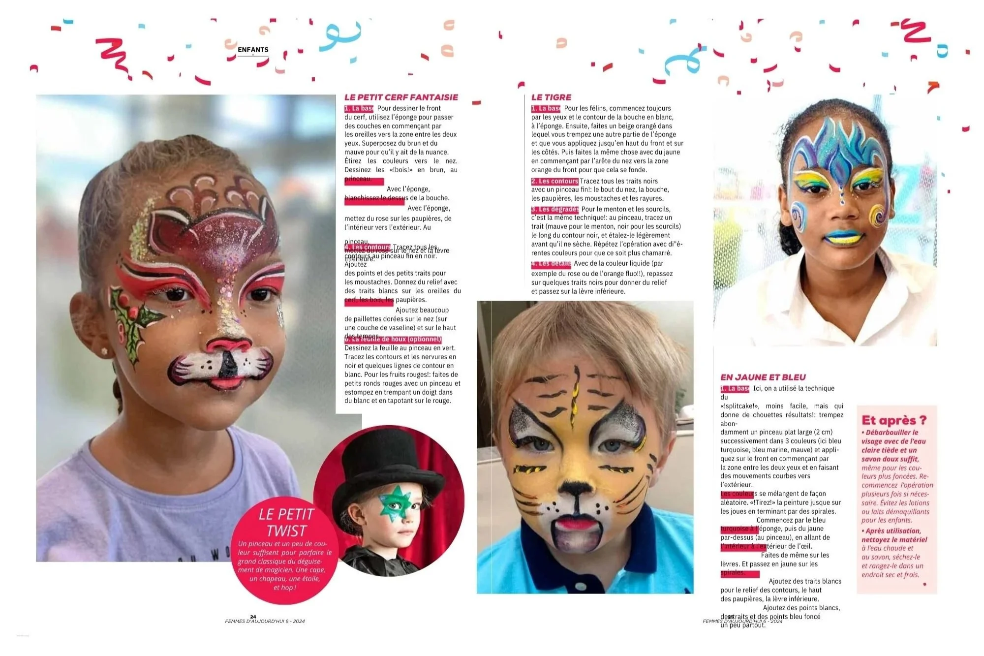 Femme d'aujourd'hui article NataMakeup sur le maquillage grimage enfants