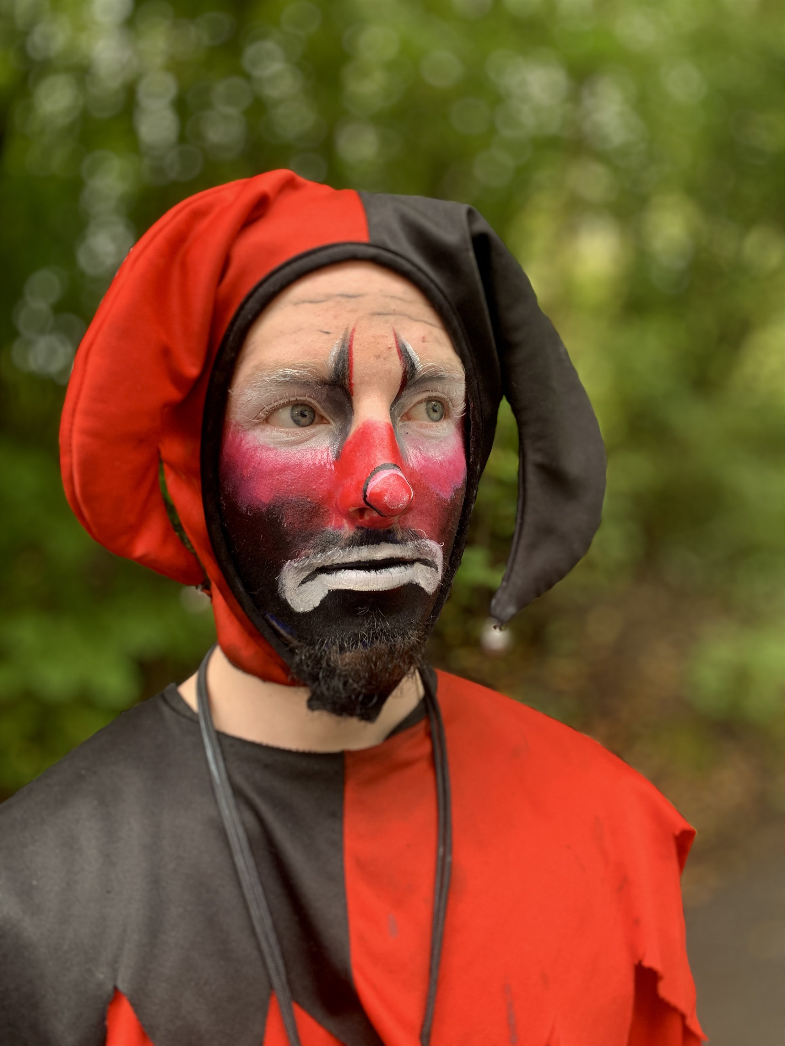 Maquillage clown halloween triste