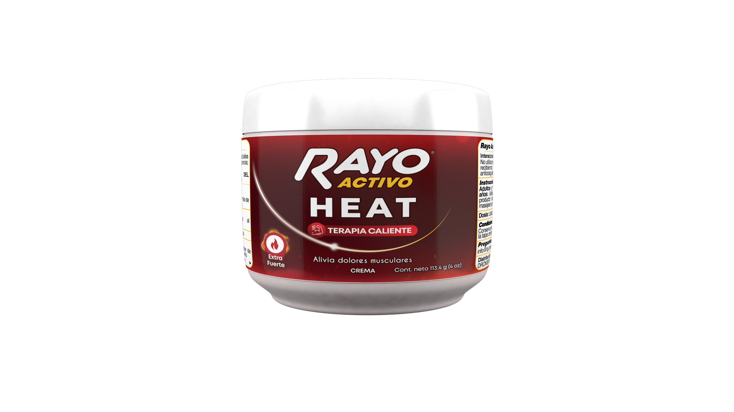 RAYO ACTIVO HEAT TARRO 113.4 G(4.0 OZ)