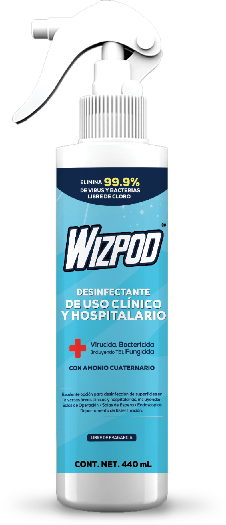 DESINFECTANTE DE SUPERFICIES PARA USO CLINICO Y HOSPITALARIO 440 ML