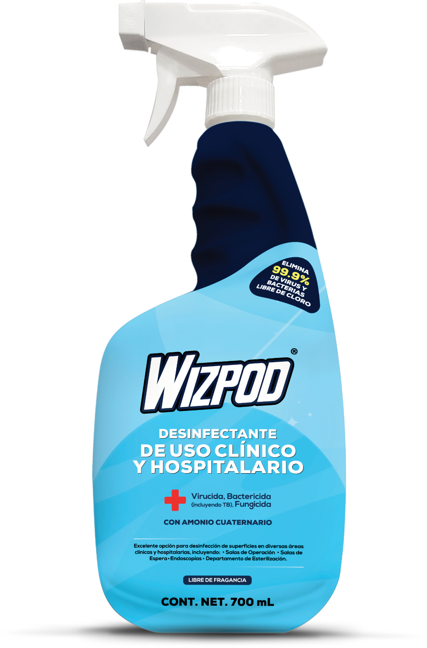 DESINFECTANTE DE USO CLINICO Y HOSPITALARIO 750 ML