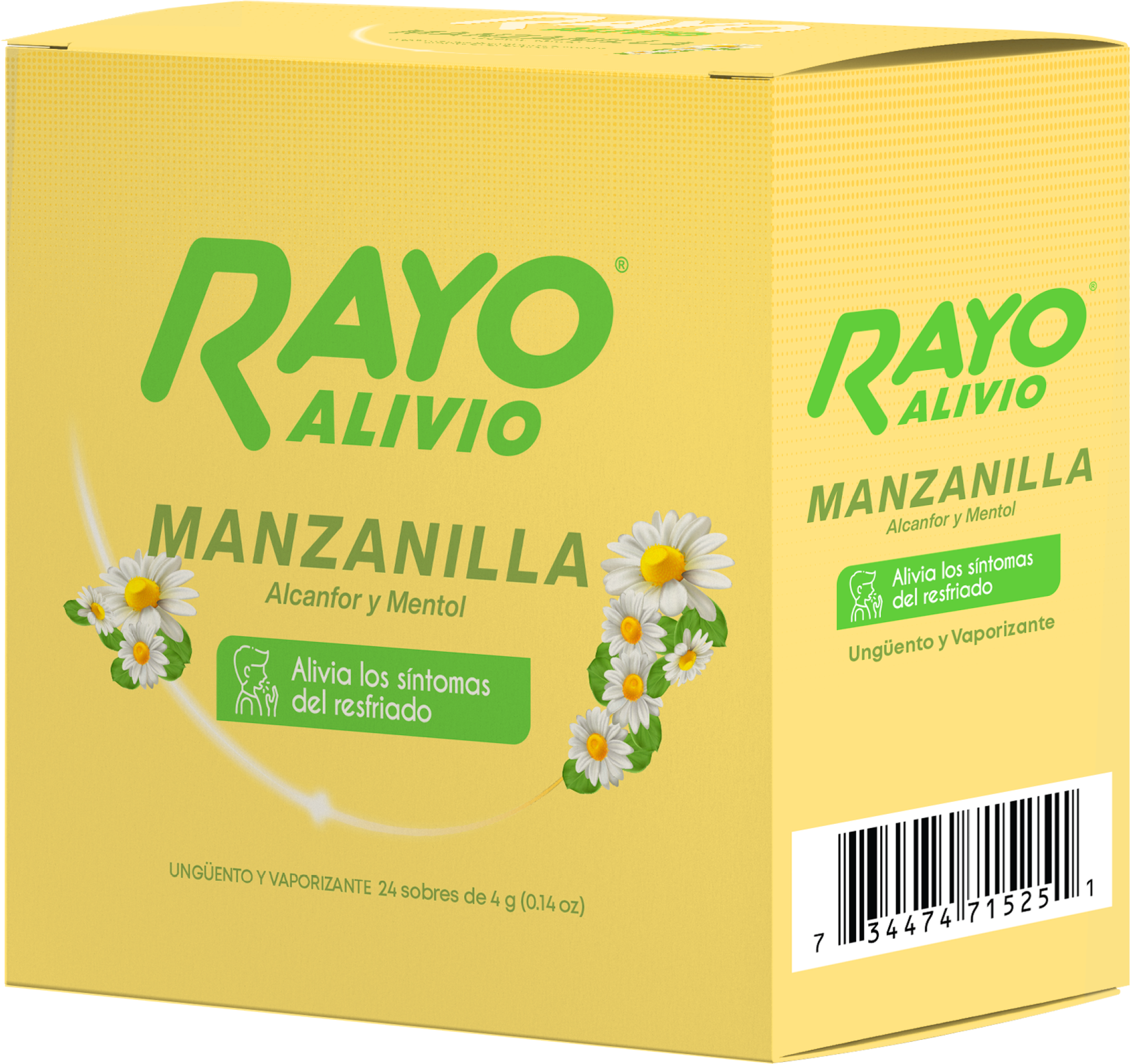 RAYO ALIVIO MANZANILLA SACHET 4.0 G(0.14 OZ)