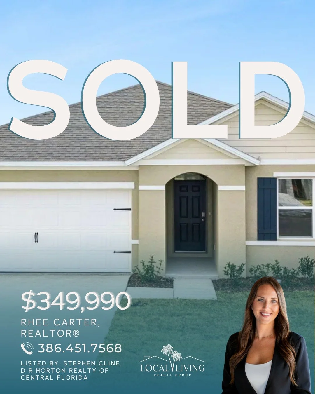 🎉 SOLD! 🎉
📍 996 Champion Ridge Dr, Daytona Beach, FL 32124
Buyers Represented by: Rhee Carter
📞 (386) 451-7568

Congratulations to Rhee Carter's buyers on their beautiful new construction Aria floor plan home! This 3-bedroom, 2-bath concrete bloc