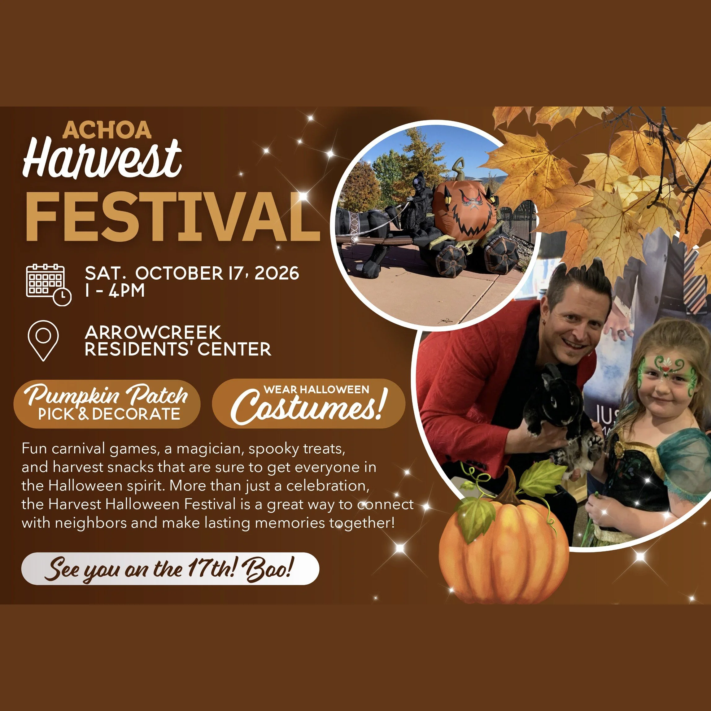 Harvest Festival — Saturday, October 17