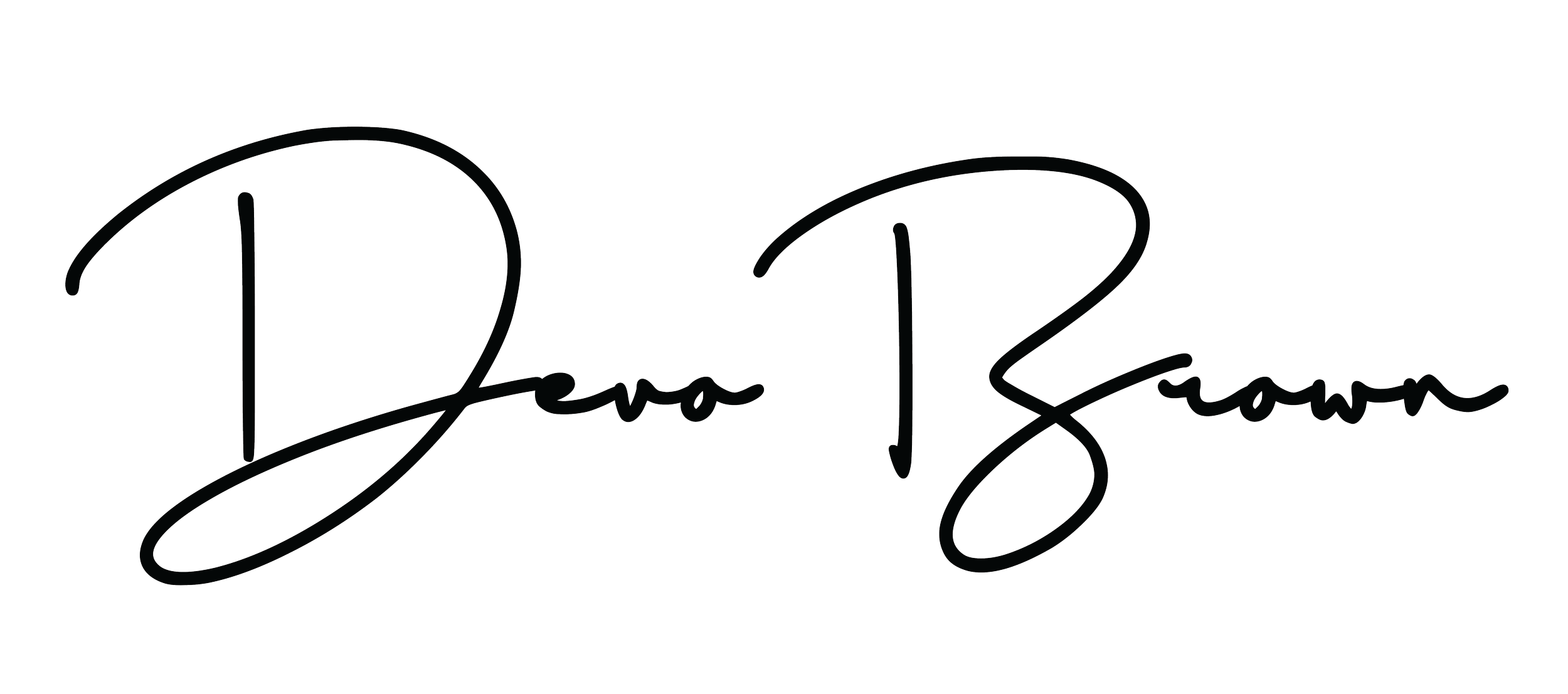 Devo Brown Signature Logo