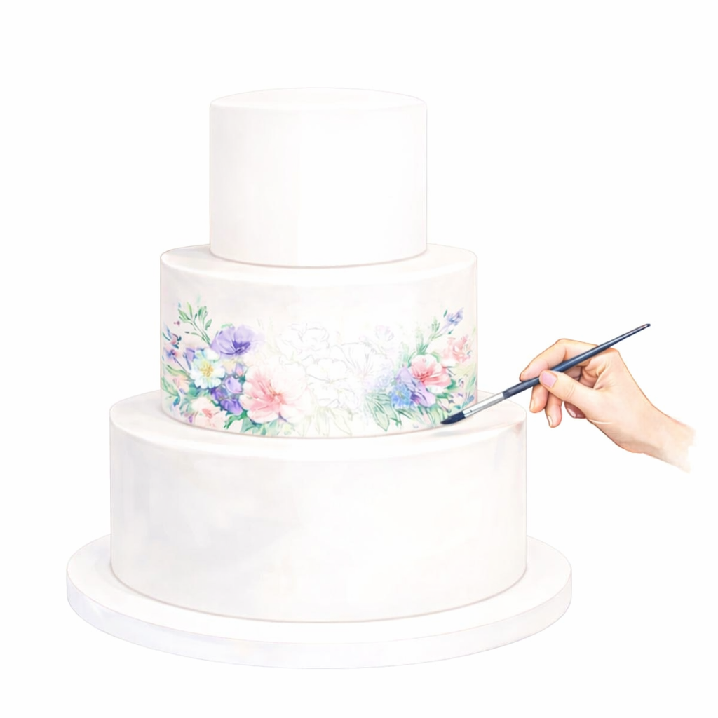 How Live Cake Painting Works at Your Wedding (Everything You Need to Know)