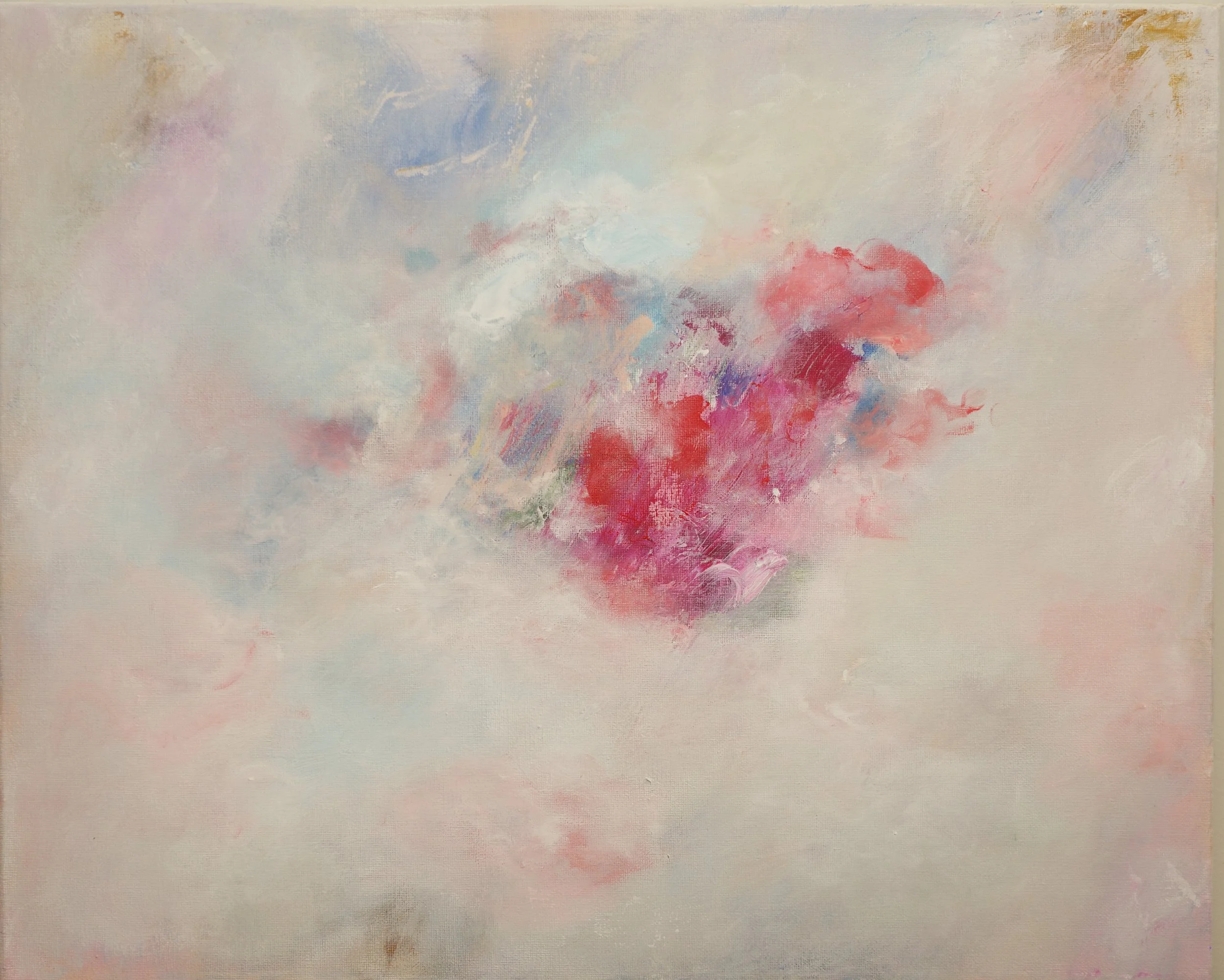 my time is precious / You Held My Hand (2026)
Acrylic and pencil on canvas, 16 x 20 x 5/8. in.