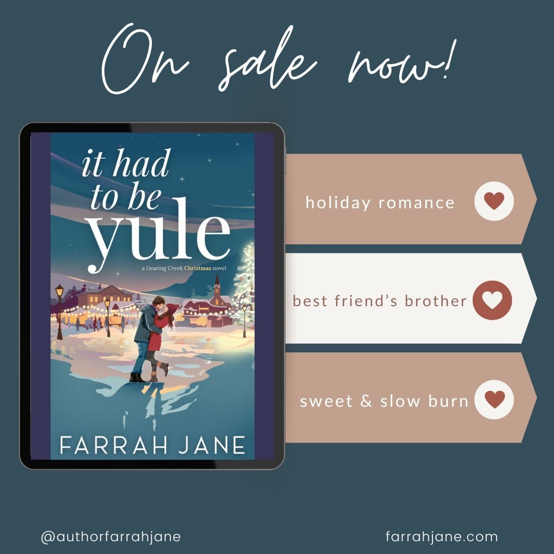 It Had To Be Yule is finally here, in all of its swoony, slow-burn Hallmark Christmas glory&hellip; have you read it yet? If so, drop a note below! 😉🥰🎄 (link in bio!) 
.
.
.
.
.
.
.
#bookstagrammer #romancereads #booksbooksbooks #christmasromance 