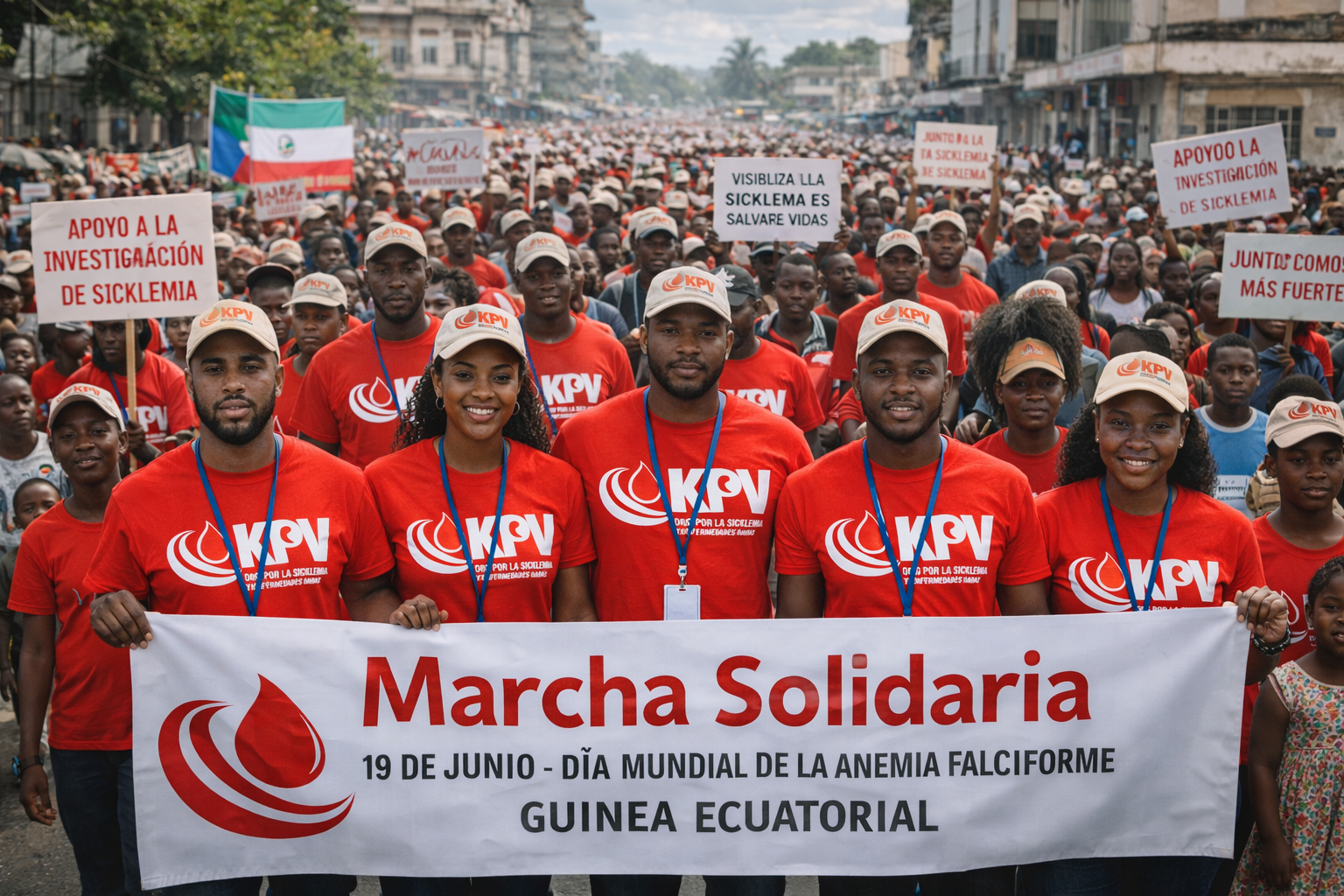 Marcha solidaria por la sicklemia