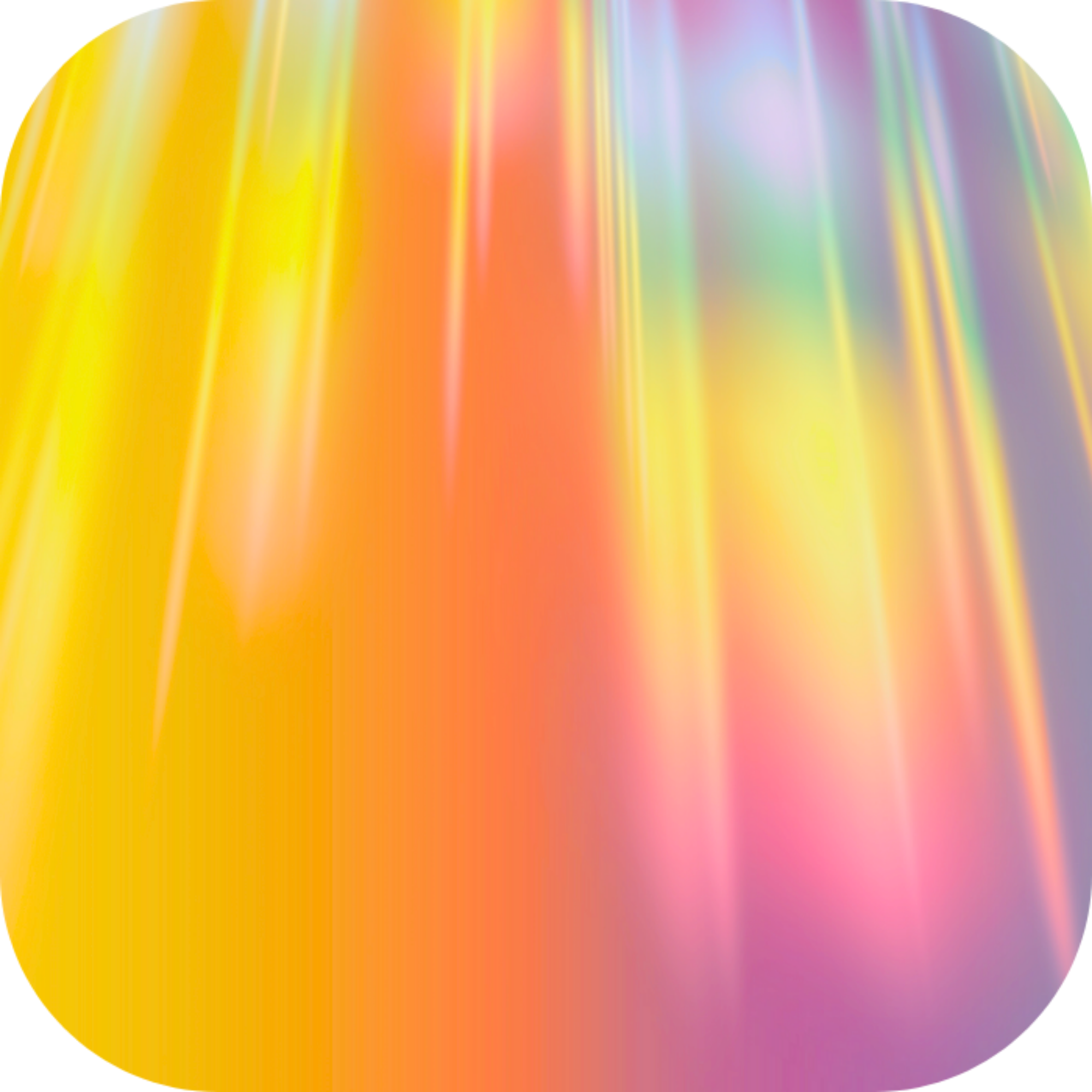 Abstract colorful rainbow light pattern with yellow, orange, pink, purple, green, and blue hues.