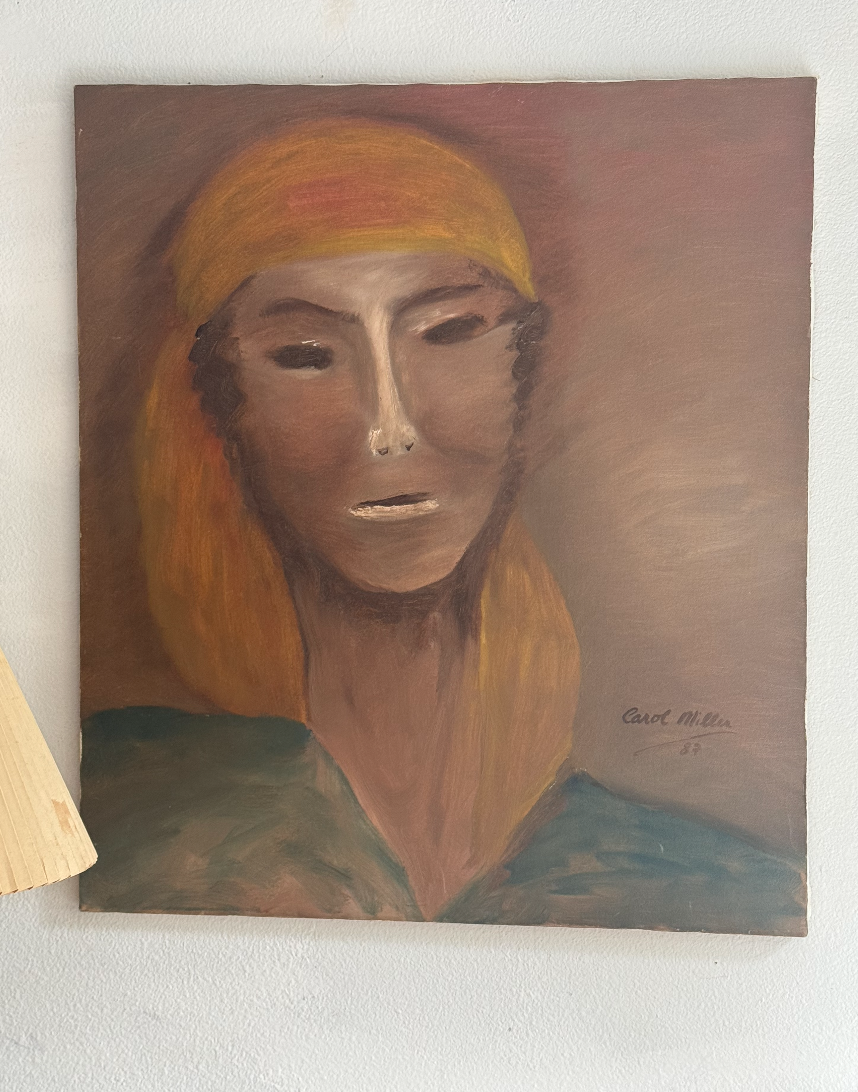 Original Vintage Oil Portrait Painting
