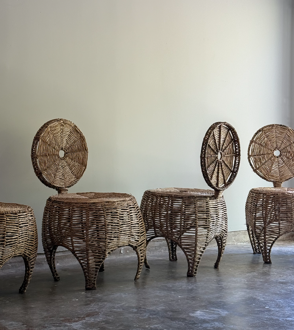 Seagrass and Irion Dinning Chairs