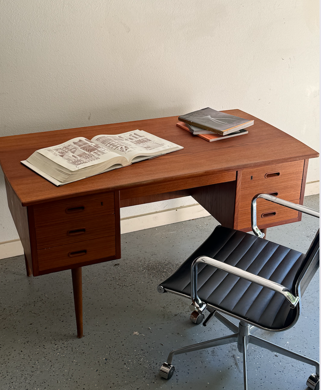 Mid-Century Modern Teak Desk from Edmund Jorgensen, Denmark, 1960s.