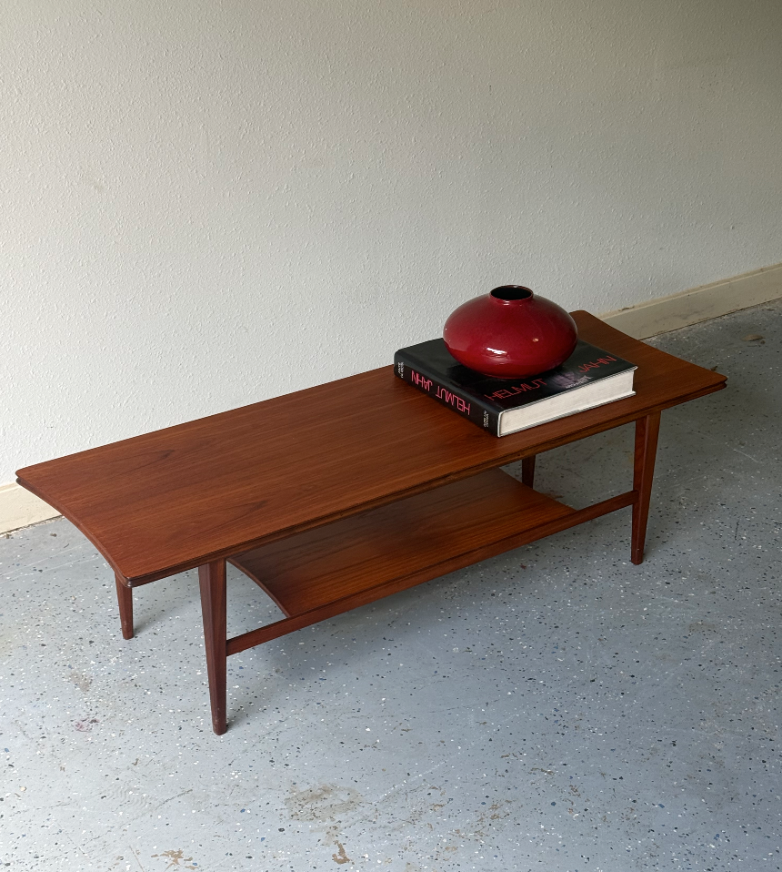 Vintage Afromosia Two Tier Coffee Table by Richard Hornby
