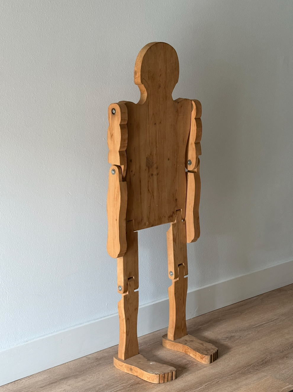 Mid-Century American Folk Art Articulated Man, c. 1950s