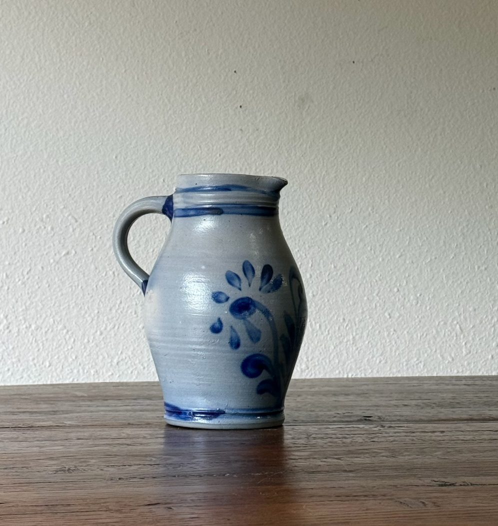 Blue & White Ceramic Pitcher