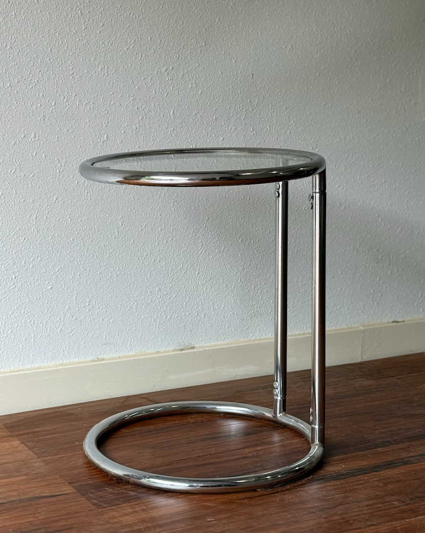 Chrome and Galss Table