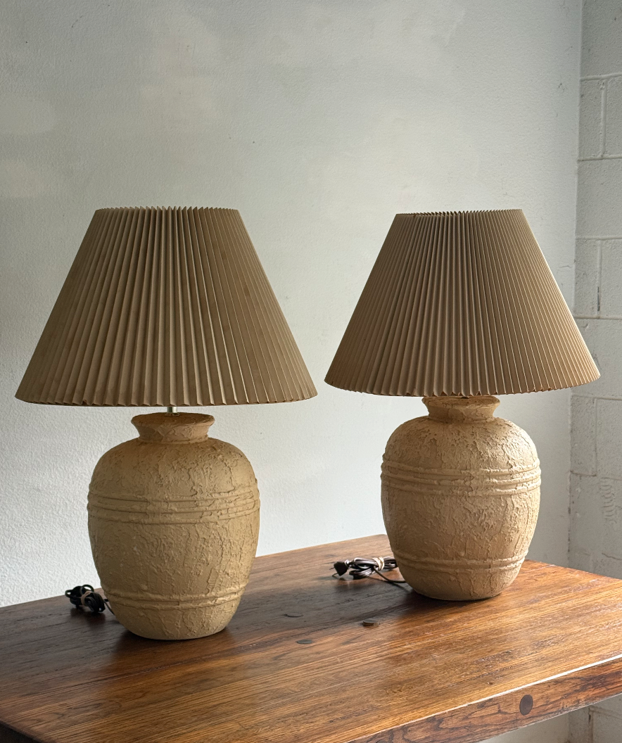 Pair of Vintage Ceramic Lamps
