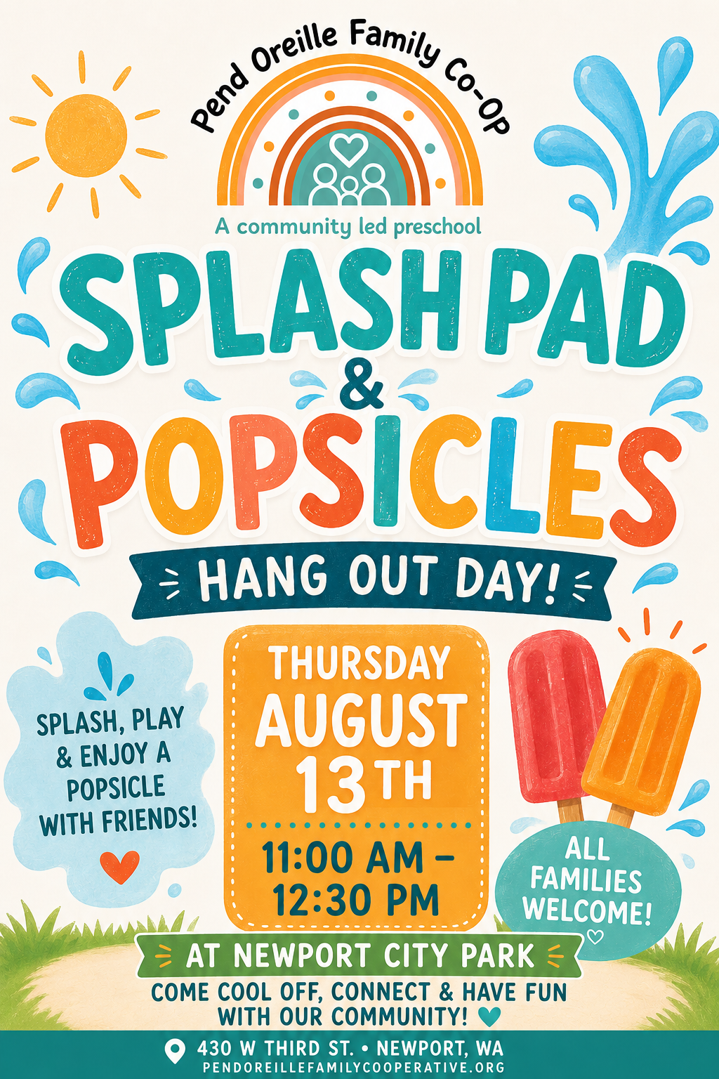 SPLASH PAD PLAY DATE!