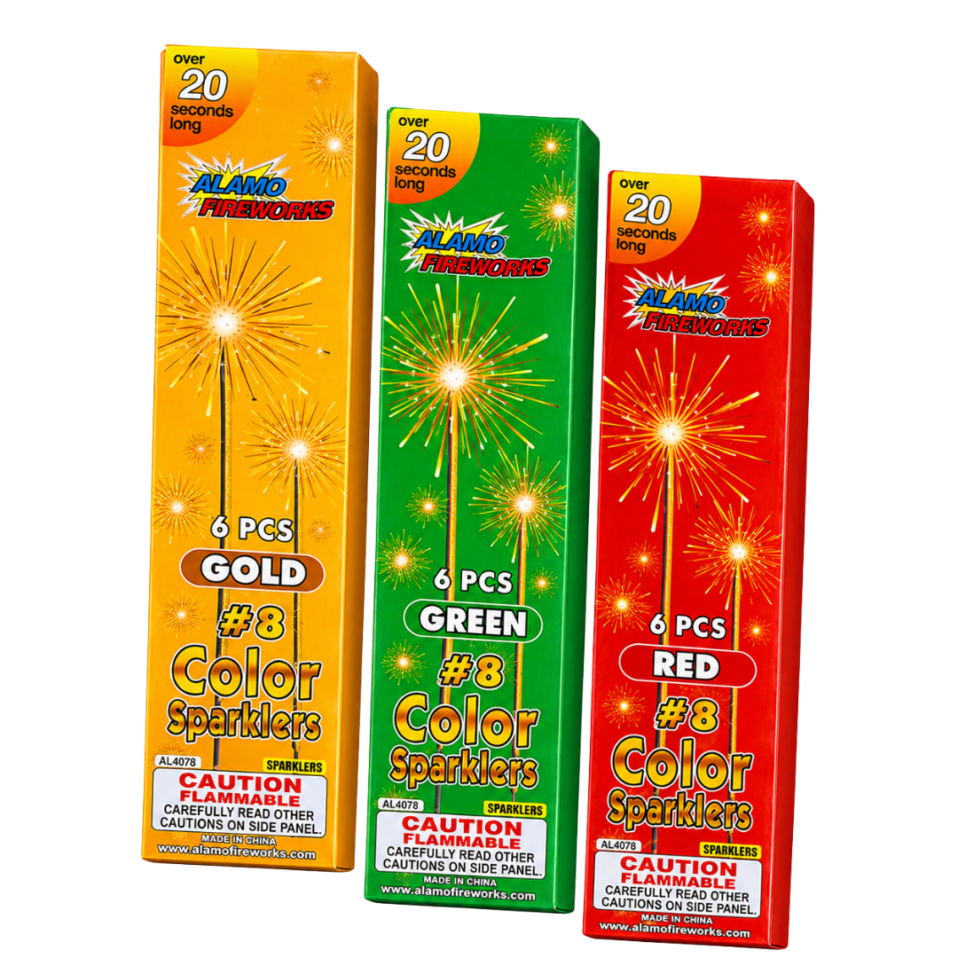 #8 COLOR SPARKLERS (ea)
