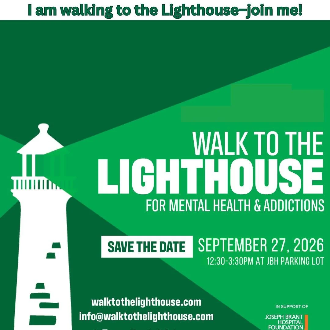 We&rsquo;re set up at the Walk to the Lighthouse event at Joseph Brant Hospital. Drop by and say hello!
