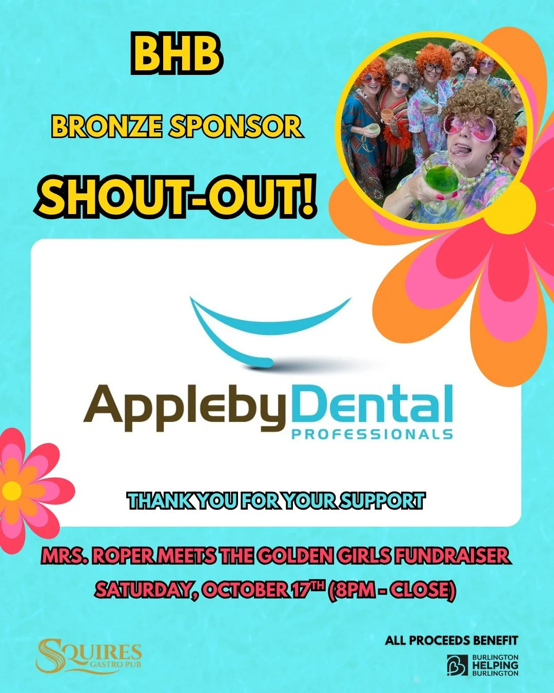 Thank you so much to @applebydentalprofessionals for joining us as a Bronze Sponsor!

Thanks to wonderful local businesses like Appleby Dental Professionals, we are able to fundraise and support local charities including our 2026 beneficiaries, @shif