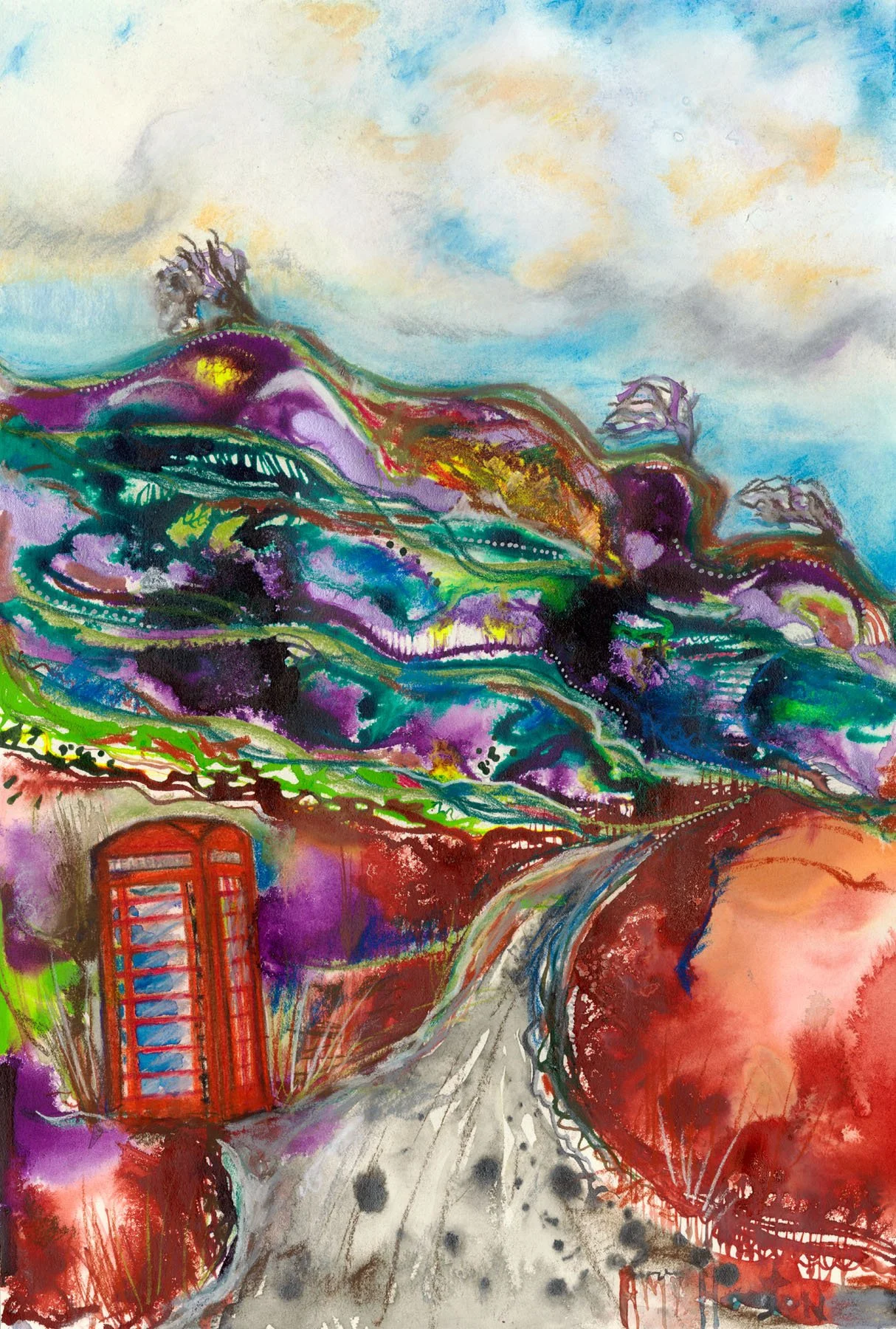 Red Telephone Box at Loch Sween