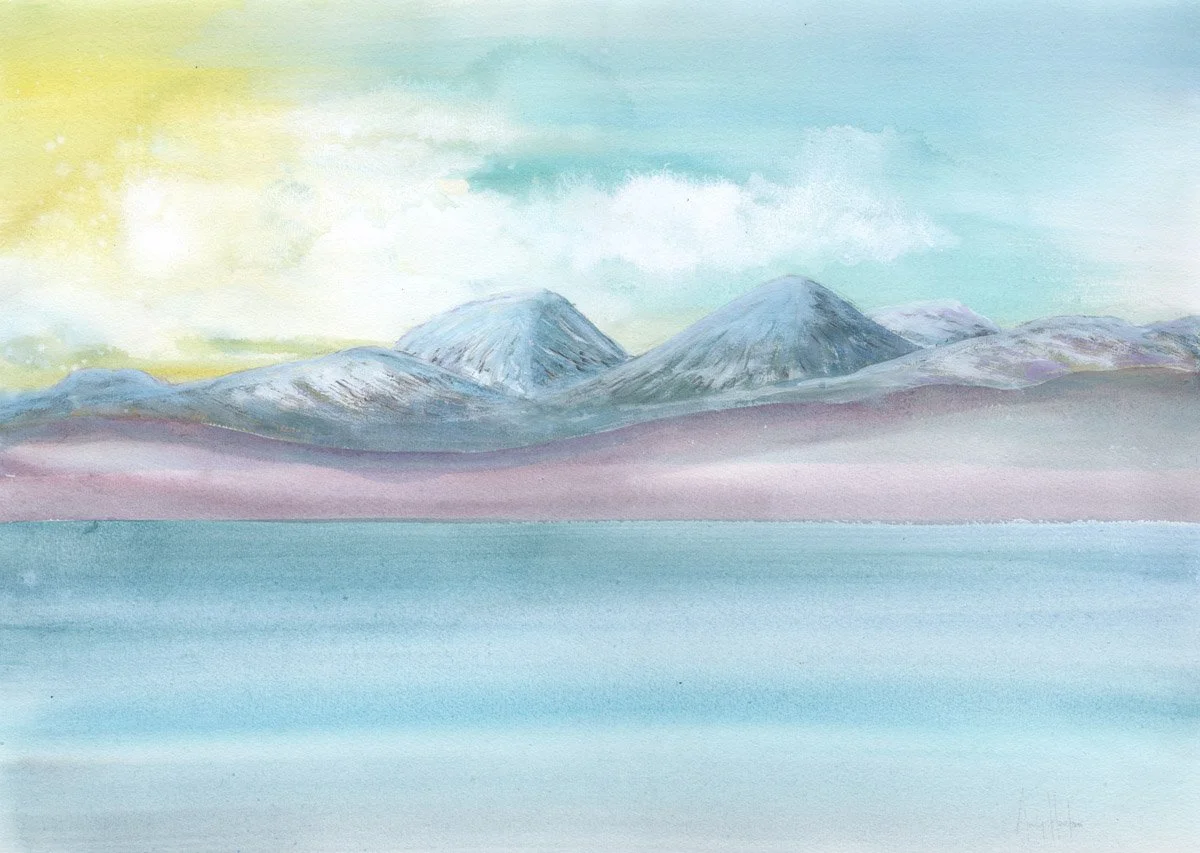 Snowy Jura  painting Giclee Print