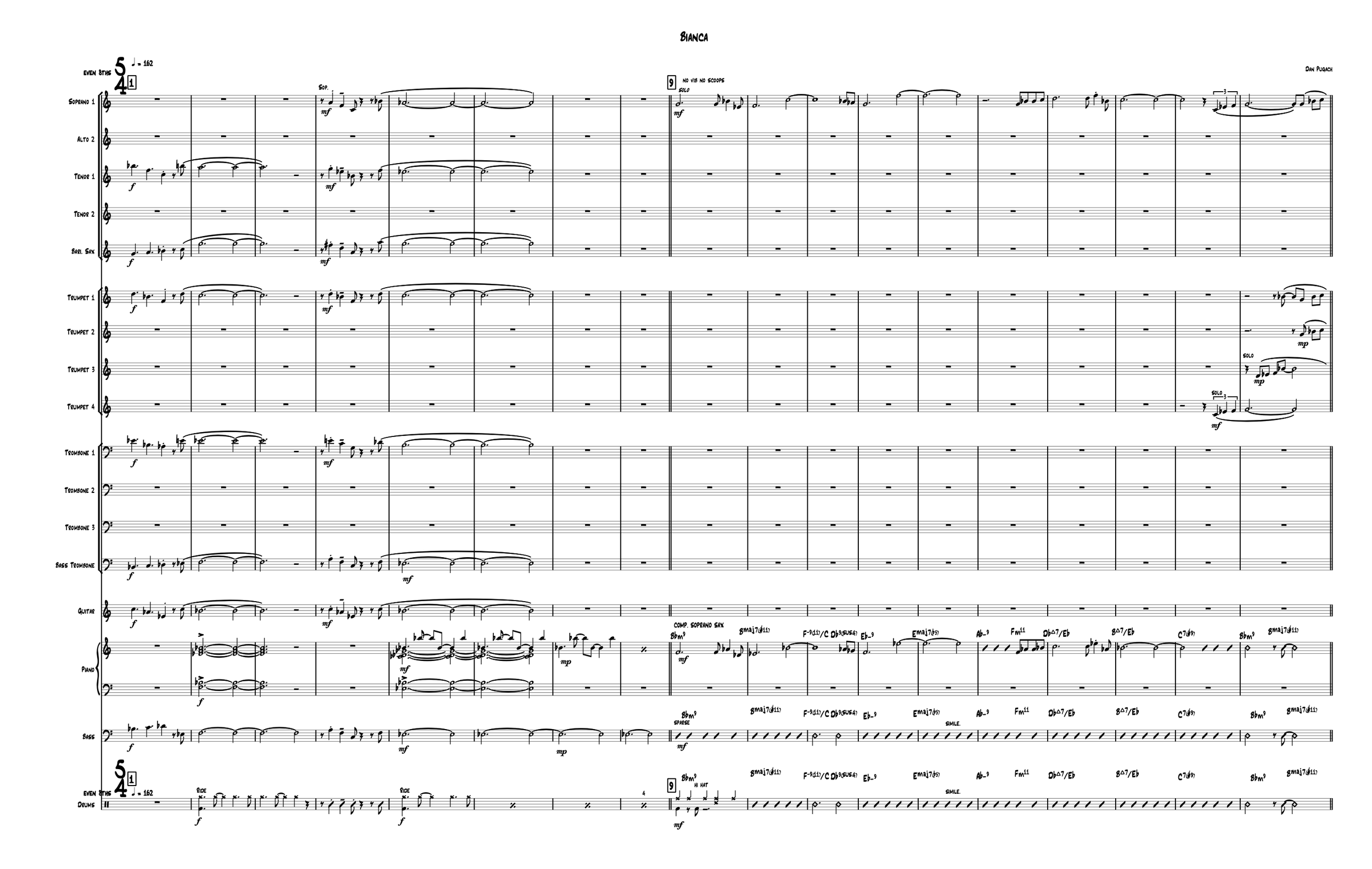 Bianca - Score & Parts - Big Band