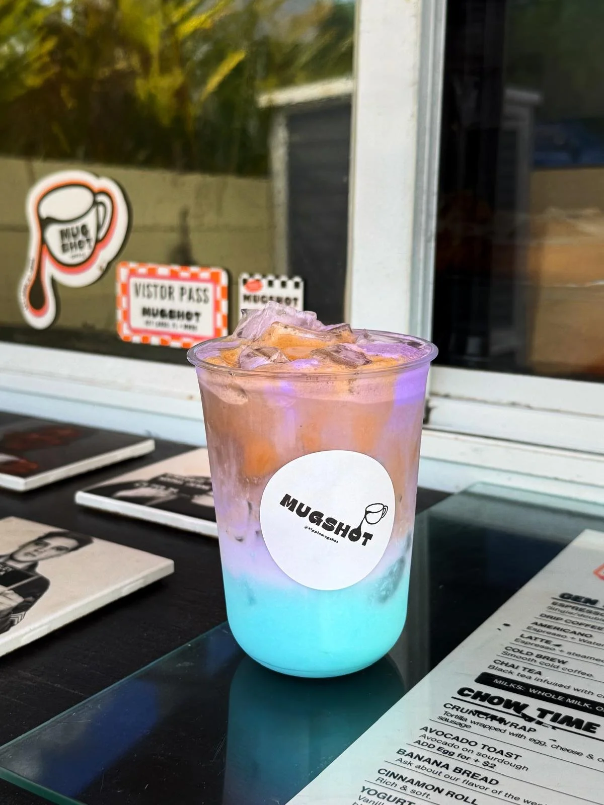 Blue and Purple Latte from Mugshot Coffee Co
