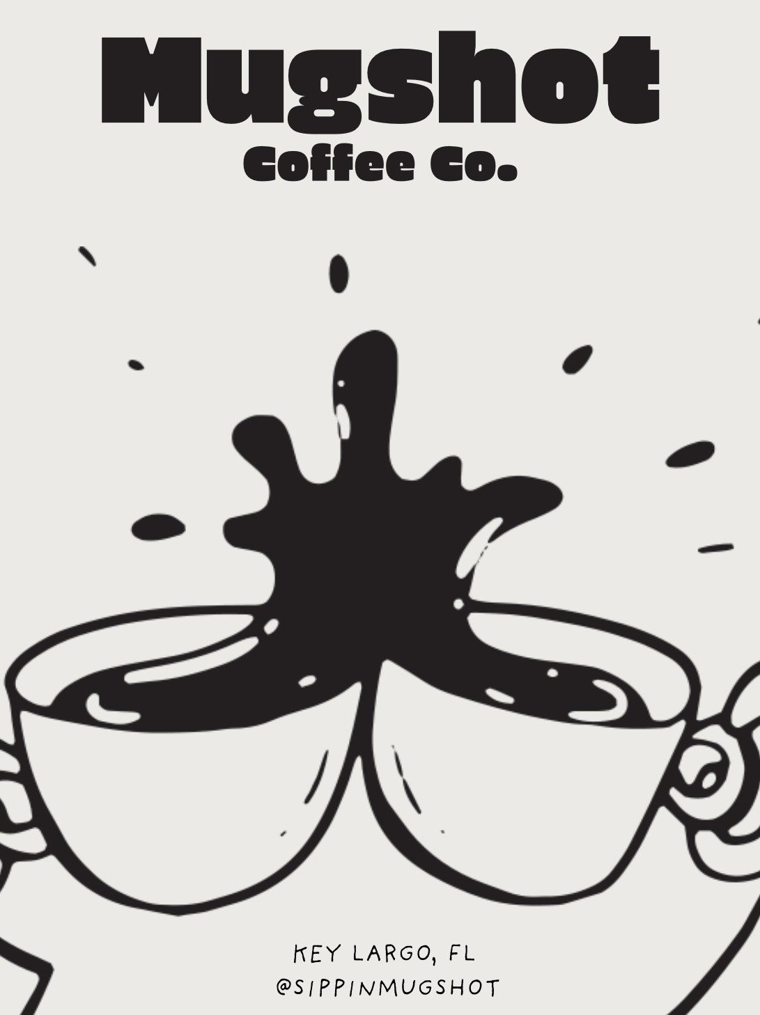 Mugshot Coffee Co logo with two mugs of coffee
