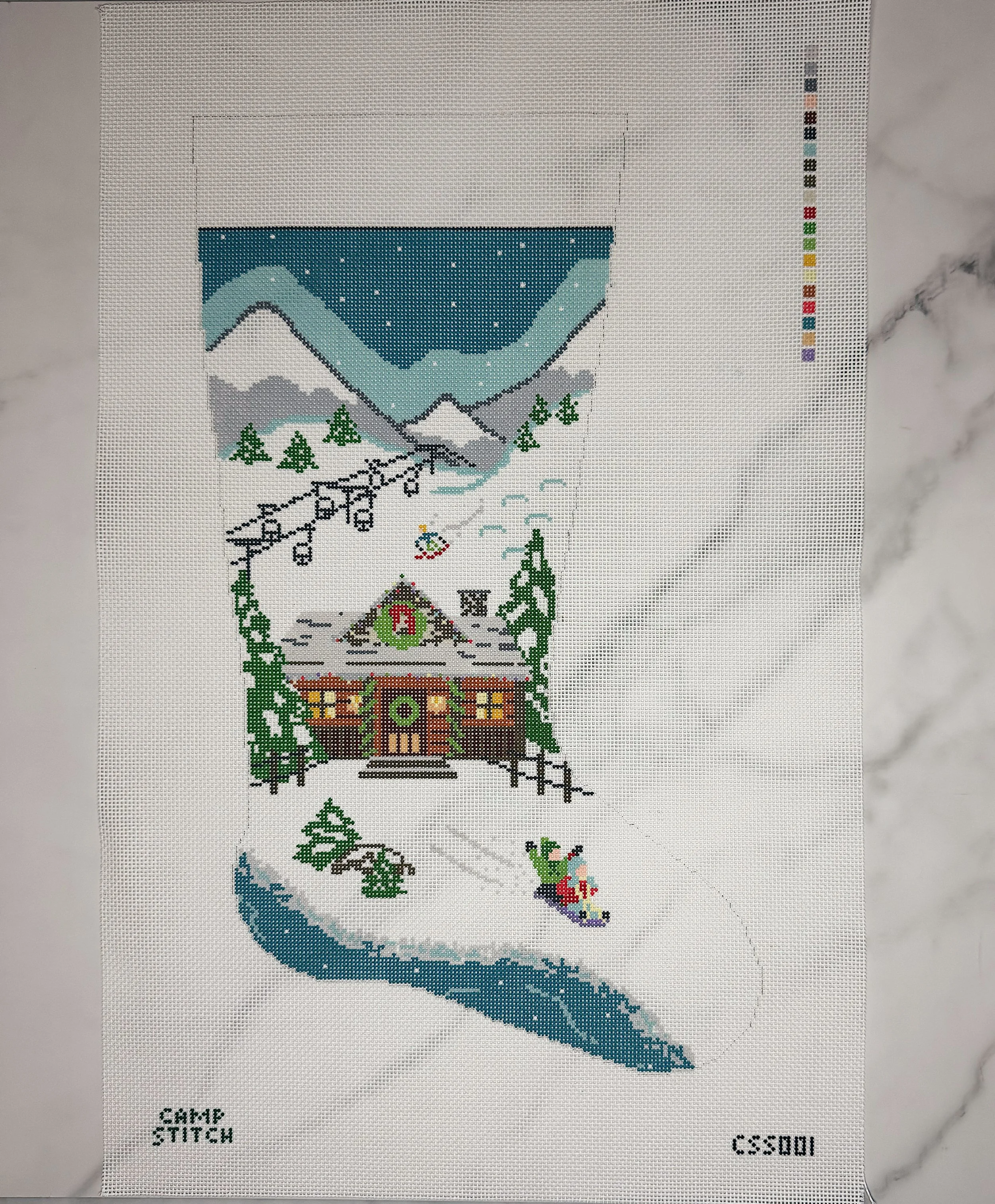 Winter Cabin Stocking
