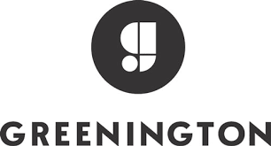 Greenington logo with stylized black and white icon and the word 'Greenington' below