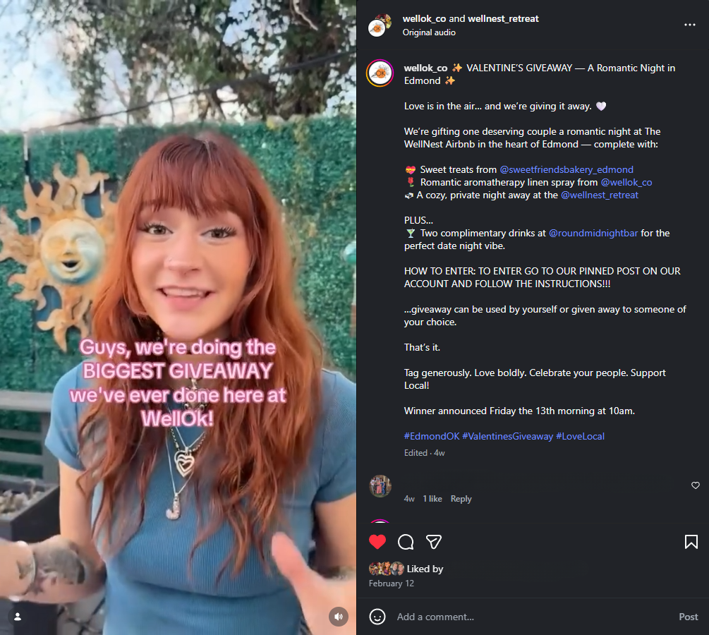 WellOk Valentines Giveaway