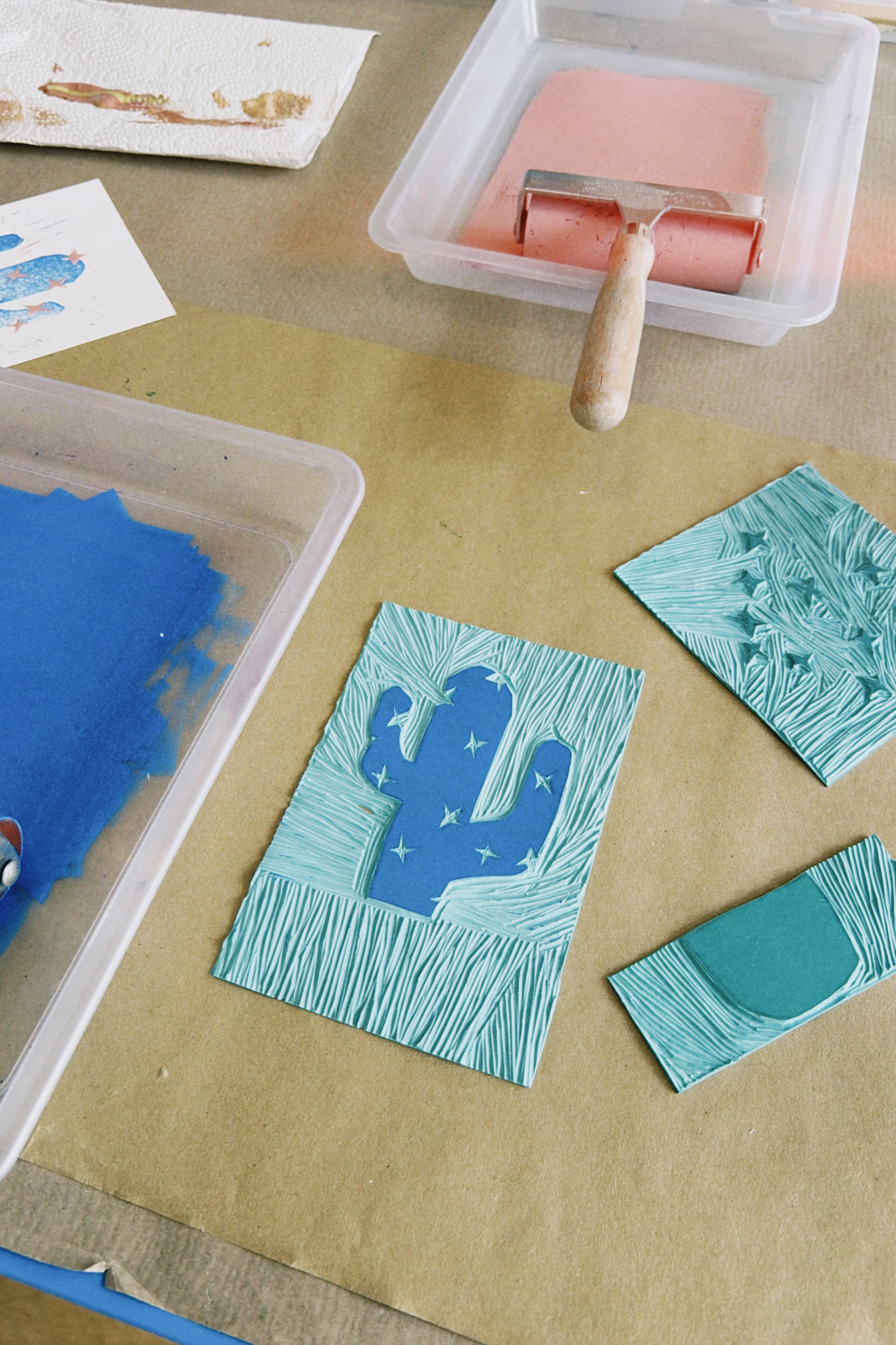 DIY LInoldruck Workshop München