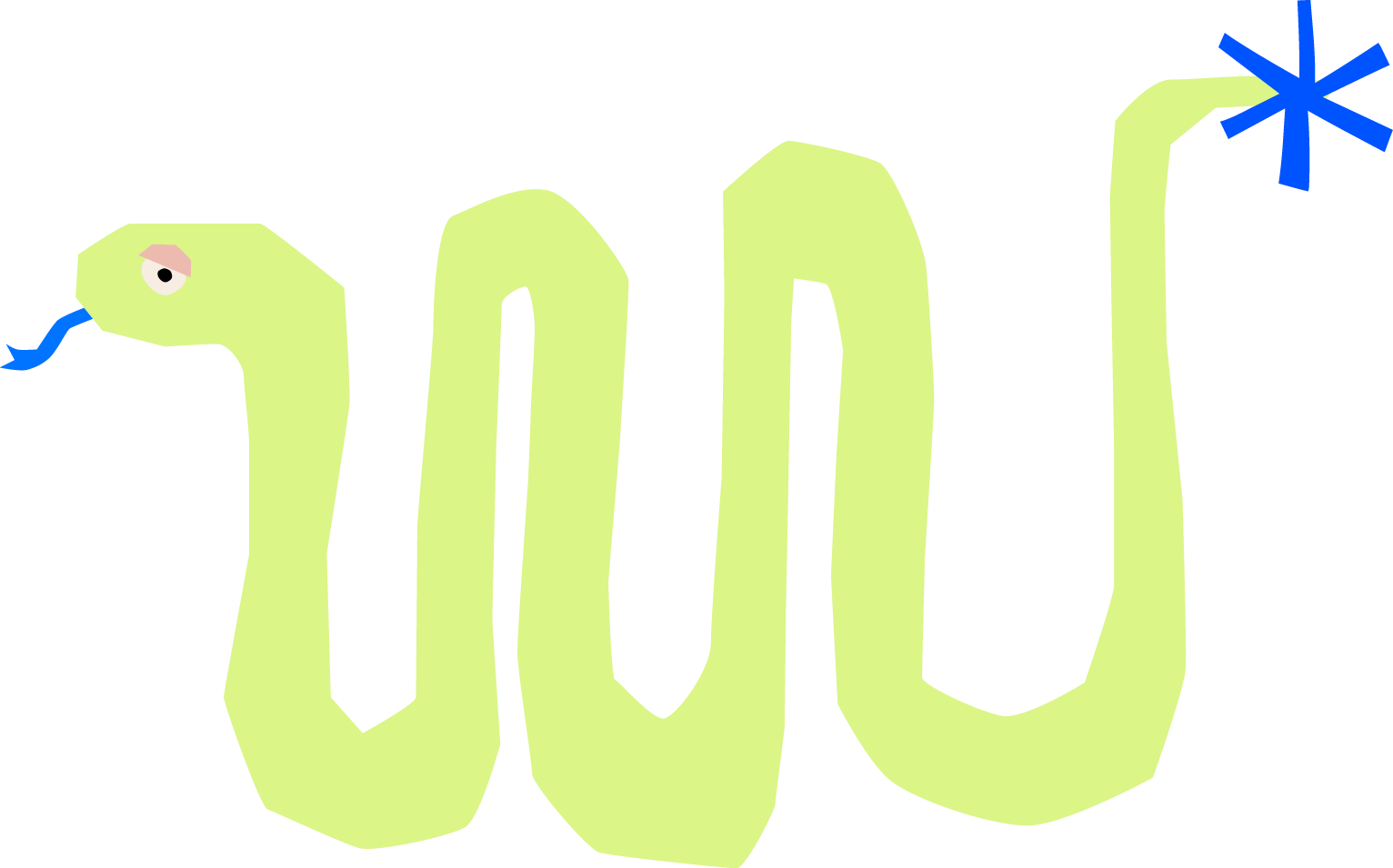 Illustrierte Schlange