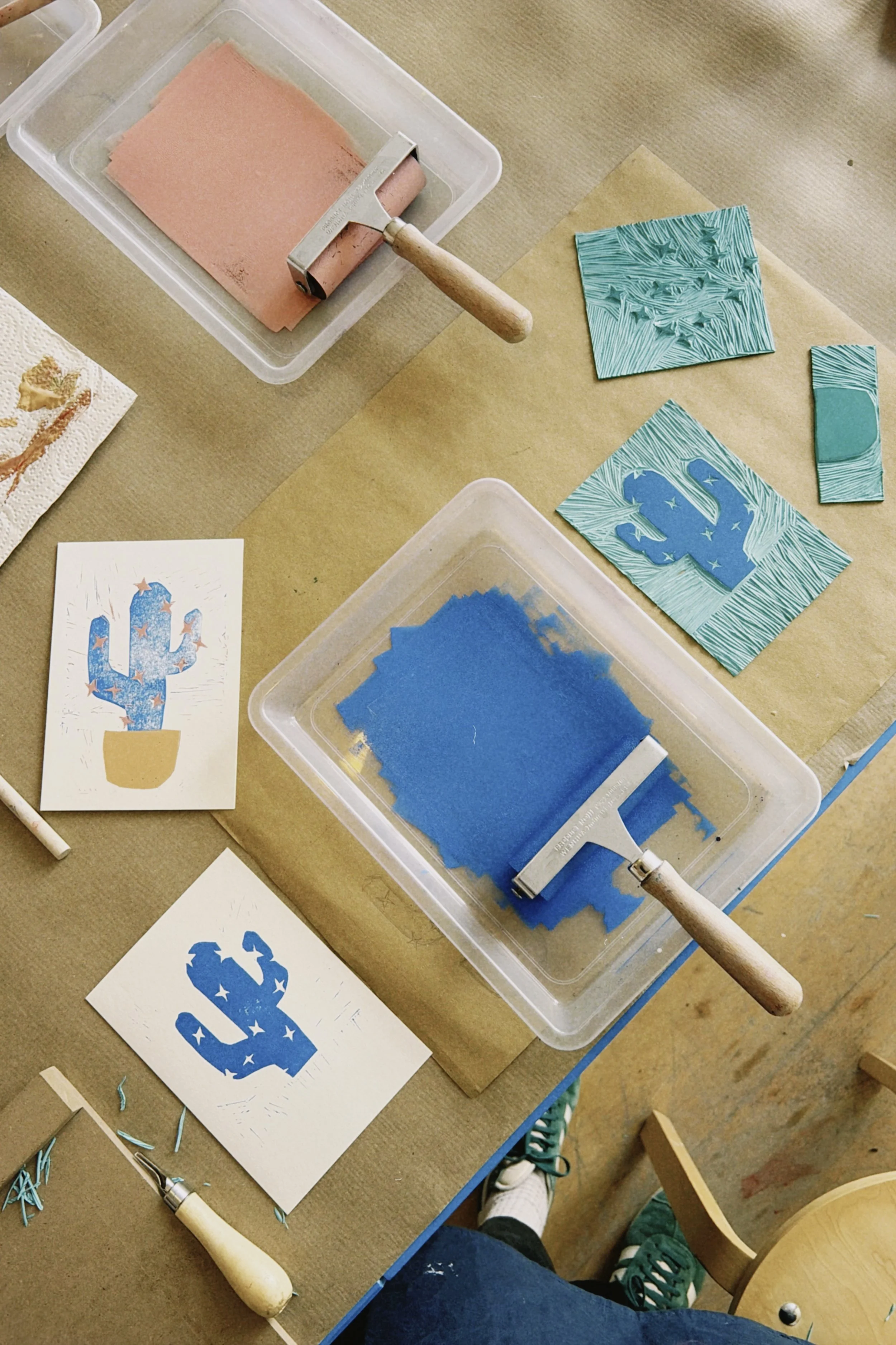 DIY LInoldruck Workshop München